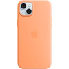 Apple iPhone 15 Plus Back Cover with MagSafe Orange Sorbet