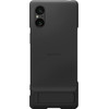 Sony Xperia 5 V Back Cover Zwart Met Standaard