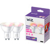 2x WiZ Smart Spot 2-pack - Gekleurd en Wit Licht - GU10