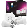 Philips Hue White and Color Starter Pack with 3 Lights + Bridge