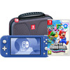 Nintendo Switch Blue + Super Mario Bros. Wonder + Travel Case