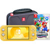 Nintendo Switch Yellow + Super Mario Bros. Wonder + Travel Case