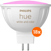 Philips Hue Spot White and Color MR16 18-pack