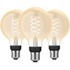 Philips Hue Filament Light White Globe E27 3-pack