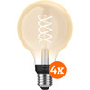 Philips Hue Filament Light White Globe E27 4-pack