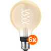 Philips Hue Filament Light White Globe E27 6-pack