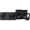 Pioneer DJ DDJ-FLX6 + Pioneer DJ HDJ-CUE1 + Pioneer DJ DM-40D Zwart