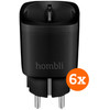 Hombli Smart Plug Black 6-pack