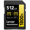 Lexar Professional 1800x GOLD 512GB SDXC