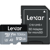 Lexar Professional 1066x SILVER 512 Go microSDXC 160 Mo/s