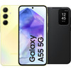 Samsung Galaxy A55 128GB Geel 5G + Smart View Book Case Zwart