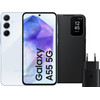 Samsung Galaxy A55 128GB Light Blue 5G + Accessory Pack