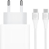 Apple Power Delivery Charger 20W + USB-C Cable Nylon White 1.5m