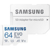 Samsung EVO Plus (2024) microSD 64 Go + Adaptateur SD