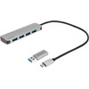 BlueBuilt 4-Port USB-A/C 3.0 Hub