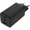 BlueBuilt Power-Delivery- und Quick-Charge-Ladegerät mit 3 USB-Anschlüssen 65 W Schwarz