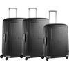 Samsonite S'Cure Spinner 75cm + 75cm + 69cm Black Suitcase Set