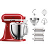 KitchenAid 5KSM185PSEER Empire Red + Pasta Roller and Cutter Set (3-piece)