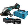 Makita DGA505ZJ + 3,0 Ah accu en lader