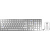 CHERRY DW 9100 SLIM Desktop Wireless Keyboard and Mouse Set QWERTY Silver