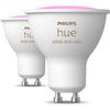 2x Philips Hue White and Color GU10 2-pack