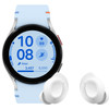 Samsung Galaxy Watch FE Zilver/Blauw + Buds FE Wit