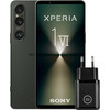 Sony Xperia 1 VI 256GB Green 5G + BlueBuilt Charger with USB-C Port 30W Black