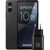 Sony Xperia 10 VI 128GB Zwart 5G + BlueBuilt Oplader met Usb C Poort 30W Zwart