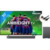 Philips 50PUS8309 - Ambilight (2024) + Soundbar + HDMI Cable