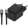 BlueBuilt Power Delivery Charger 30W + USB-C Cable 1.5m Nylon Black