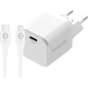 BlueBuilt Power Delivery Charger 30W + Lightning Cable 3m Nylon White