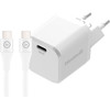 BlueBuilt Power Delivery Charger 30W + USB-C Cable 3m Nylon White