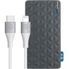 Xtorm Power Bank with Fast Charging 20,000mAh + BlueBuilt Lightning Cable 1.5m Nylon White