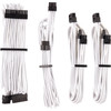 CORSAIR Premium Sleeved PSU Cables Starter Kit - White