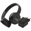 JBL Tune 510BT Black + BlueBuilt Quick Charge Charger with USB-A Port 18W Black