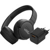 JBL Tune 670NC Black + BlueBuilt Quick Charge Charger with USB-A Port 18W Black