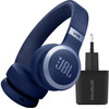 JBL Live 670NC Blue + BlueBuilt Quick Charge Charger with USB-A Port