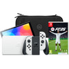 Nintendo Switch OLED White + EA Sports FC 25 + BlueBuilt Travel Case