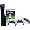 PS5 Slim Disc Edition + FC 25 + Covers Zwart + Extra Controller Wit + Oplaadstation