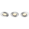 Philips Hue Adore Spot Encastré pour Salles de Bain White Ambiance - Rond - Chrome Lot de 3 + Variateur