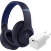 Beats Studio Pro Blauw + BlueBuilt Power Delivery Oplader met Usb C Poort 20W Wit