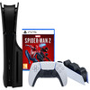 PlayStation 5 Slim Disc Edition + Spider-Man 2 +  Covers Zwart + Oplaadstation