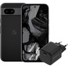 Google Pixel 8a 128GB Zwart 5G + BlueBuilt Oplader met Usb C Poort 30W Zwart