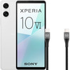 Sony Xperia 10 VI 128GB Wit 5G + BlueBuilt Usb C Kabel 1,5m Nylon Zwart