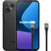 Fairphone 5 256GB Zwart 5G + BlueBuilt Usb C Kabel 1,5m Nylon Zwart