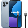 Fairphone 5 256GB Blue 5G + BlueBuilt USB-C Cable 1.5m Nylon Black