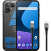 Fairphone 5 256GB Transparant 5G + BlueBuilt Usb C Kabel 1,5m Nylon Zwart