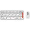 Logitech Pop Icon Combo toetsenbord en muis set Wit