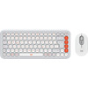 Logitech Pop Icon Combo toetsenbord en muis set Wit AZERTY