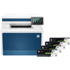HP Color LaserJet Pro MFP 4302fdw + 1 set extra XL toners